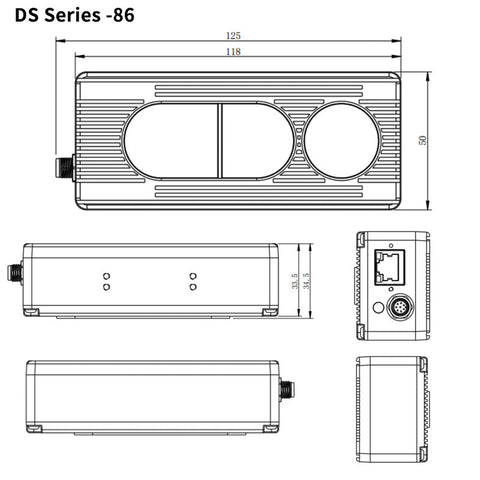 Vzense DS86 & DS87 ToF  3D Cameras - Industrial Grade, High Precision,5m1600*1200