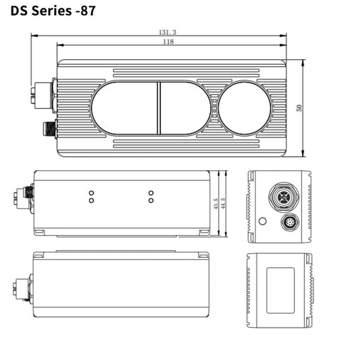 Vzense DS86 & DS87 ToF  3D Cameras - Industrial Grade, High Precision,5m1600*1200